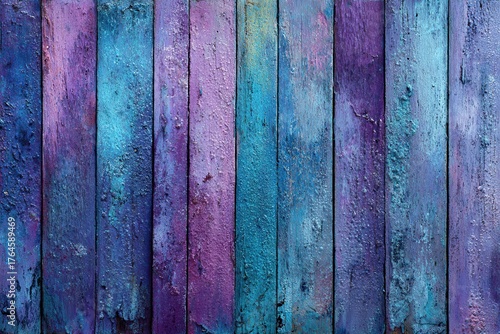 Colorful wooden texture background in purple and blue tones