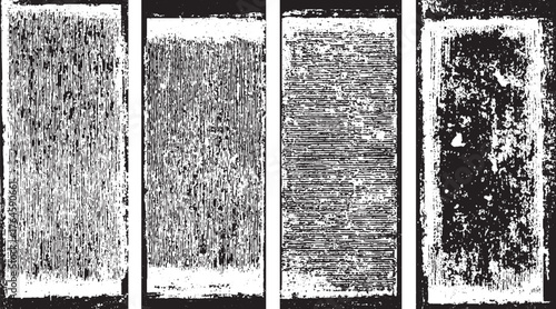 Set of grunges noise line set Vintage Lines Textures. Full-page old-line texture Grid spotted pattern. Abstract grunge lined texture. Distressed uneven vectors design on transparent 