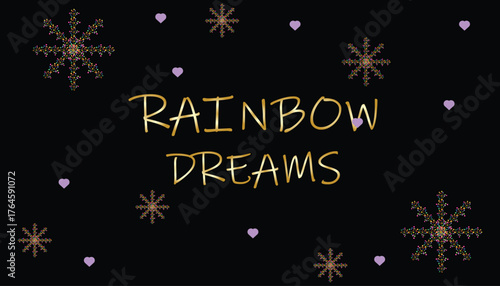 vector illustration theme follow your dreams card on colorful background design .