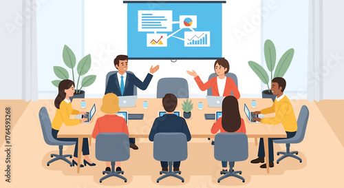 Fostering team collaboration in a modern office, embracing Hybrid Work & Digital Nomad