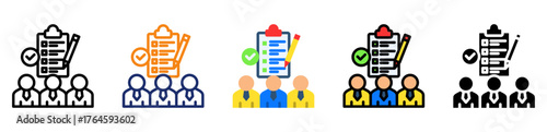 Candidate Test Icon Multiple Style Collection Set 