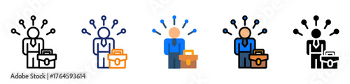 Career Skills Icon Multiple Style Collection Set 