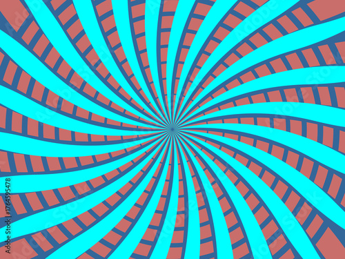 Vintage retro banner background. Colorful grunge wave wallpaper. Vector illustration. Twist party backround pattern.	
