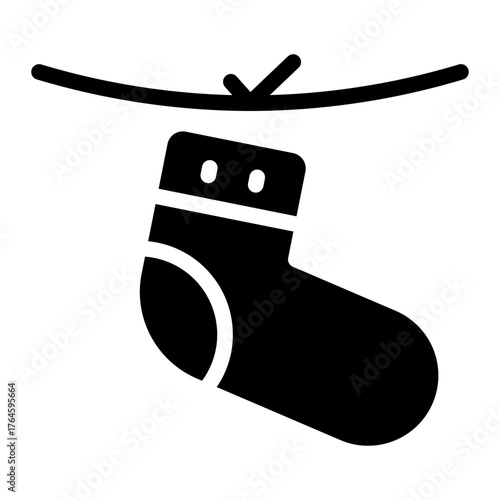 sock glyph icon