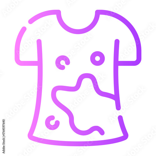 dirty shirt gradient icon
