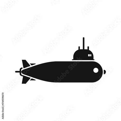 vector illustration of a submarine 