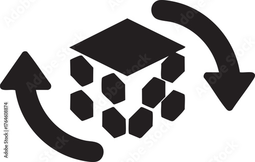 Peer to Peer Transfer Silhouettes P2P Exchange Transaction Digital Payment Money Flow