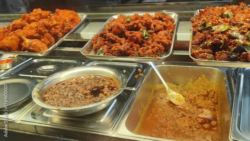Indian spicy nonveg food for sale on indian shop