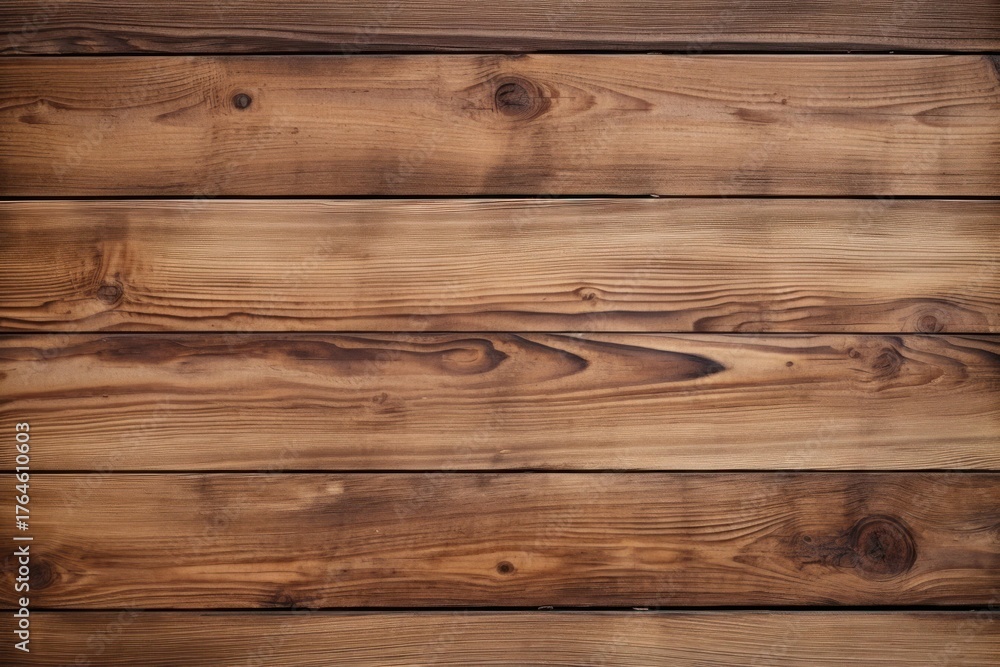 Fototapeta premium Wooden planks forming a rustic textured background, ideal for design projects needing a natural and aged feel