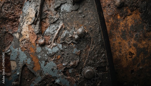 Wallpaper Mural Close-up of corroded iron surface texture Torontodigital.ca