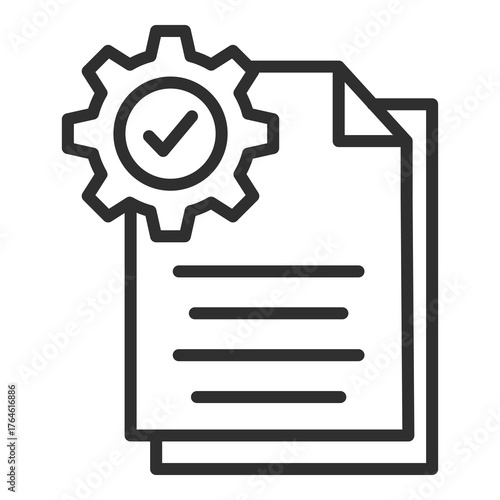 Sop Document Icon Single Vector Collection 