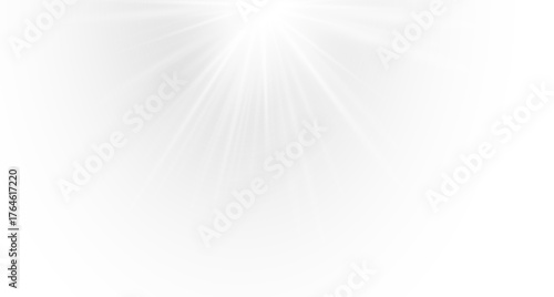 Gray sunray glows with radiant beauty and balance. Bright gradients create a natural lighting atmosphere. Ideal for professional digital design or illustration.