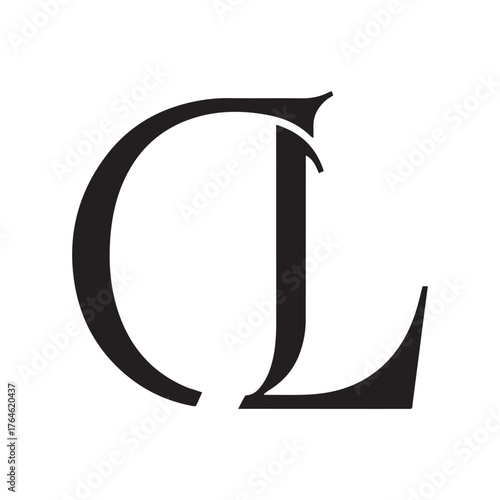 Overlapping CL Monogram Symbolizing Unity, Design Innovation, and Modern Simplicity