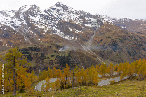 Herbstimpressionen, Landschaftspanorama, Lärchen, Indian Summer, 