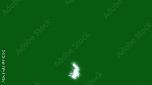 Shining flashing magic line twinkle stars starlight on chroma key black screen alpha channel background, sparkle star, white cartoon, motion graphics,  stars blinking sparkle cute animation. 4k video