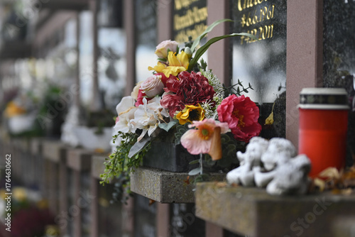 friedhof, grabdekoration