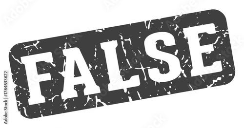 false rectangular sign. false stamp