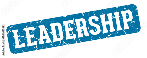 leadership rectangular sign. leadership stamp