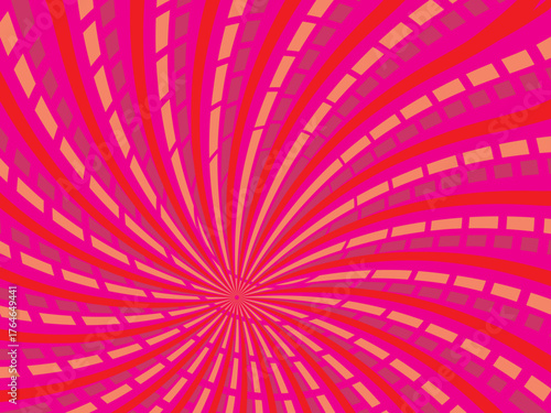 Vintage retro banner background. Colorful grunge wave wallpaper. Vector illustration. Twist party backround pattern.