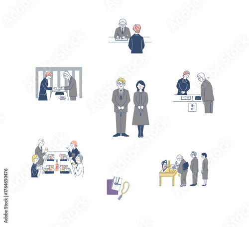 仏事のさまざまなイメージ　セット6