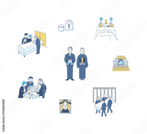 仏事のさまざまなイメージ　セット5