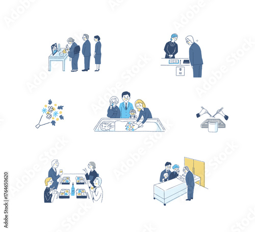 仏事のさまざまなイメージ　セット2