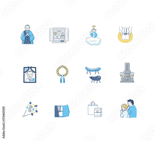 仏事いろいろ　アイコンセット1