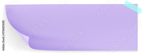 Taped Paper with Curled Corner