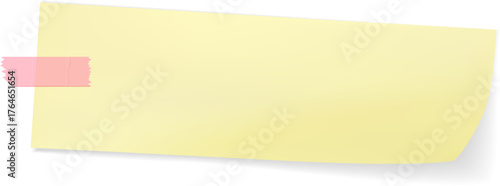 Note with Adhesive Tape