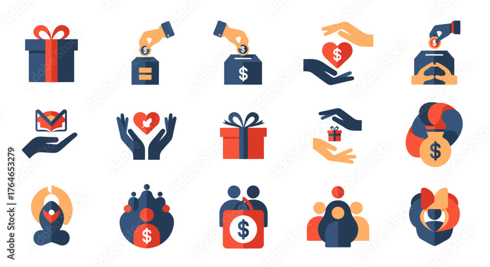 Fototapeta premium Show your Support with Thoughtful Donations and Giving, Perfect for Charity Drives and Fundraising Campaigns to Make a Difference in the Community