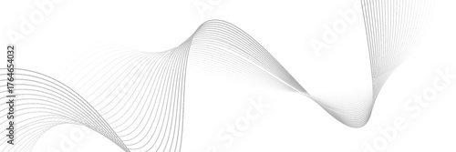 Abstract vector background with black wavy lines. EPS10