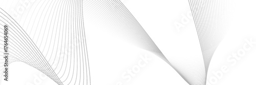 Abstract vector background with black wavy lines. EPS10