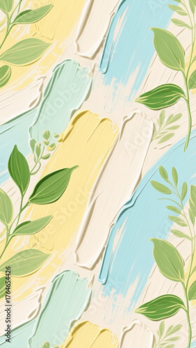 The strokes of oil paint breathe like sunlight through morning mist. Perfect for branding, packaging, or background designs that seek a sense of refined artistry and natural elegance.