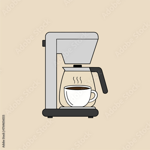 vector illustration coffee maker