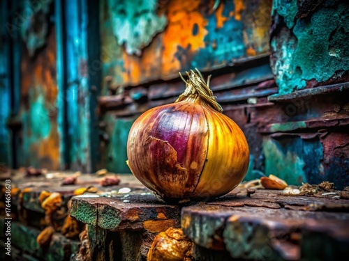 Urban Decay Onion Still Life: Grungy Food Photography Inspiration