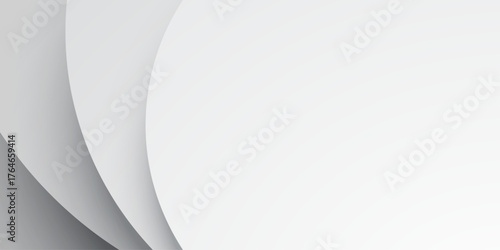 Blank white paper sheet design with curve side, 3D shadow, and a subtle texture is a perfect vector template for notes, banner, messages, or business documents