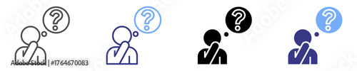 consideration icon set multiple style