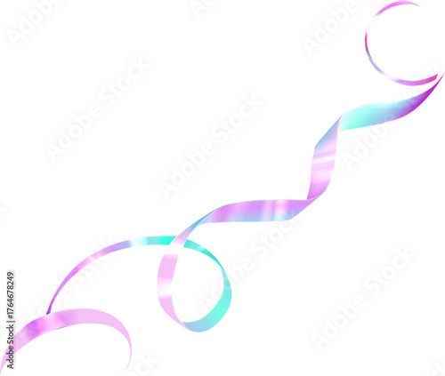 Iridescent Neon Streamer