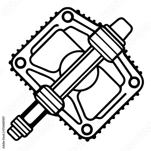 A mountain bike pedal.