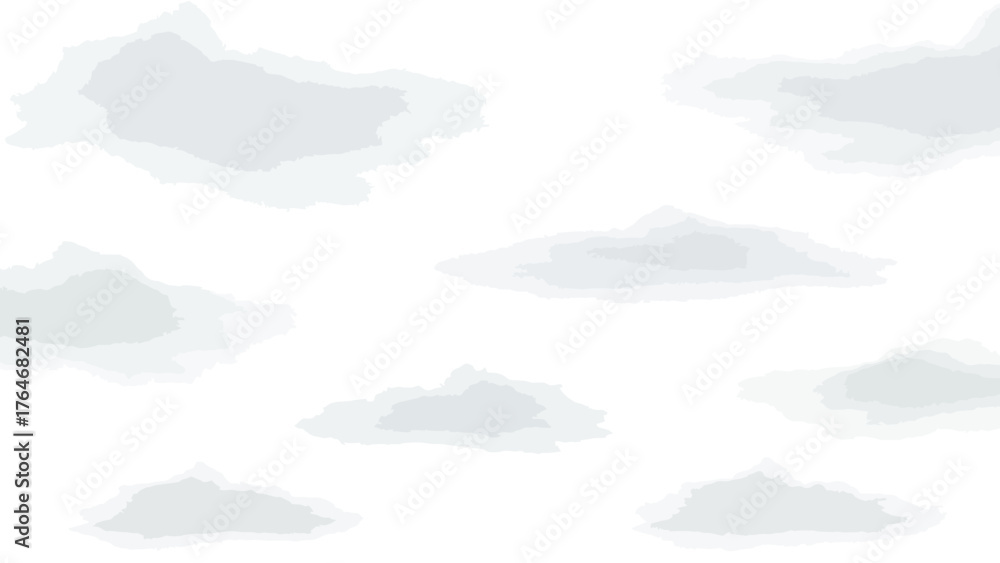 Obraz premium Clouds Against White Background