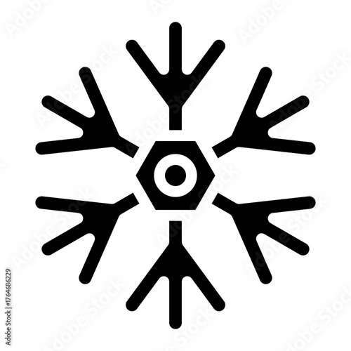 snowflake icon vector
