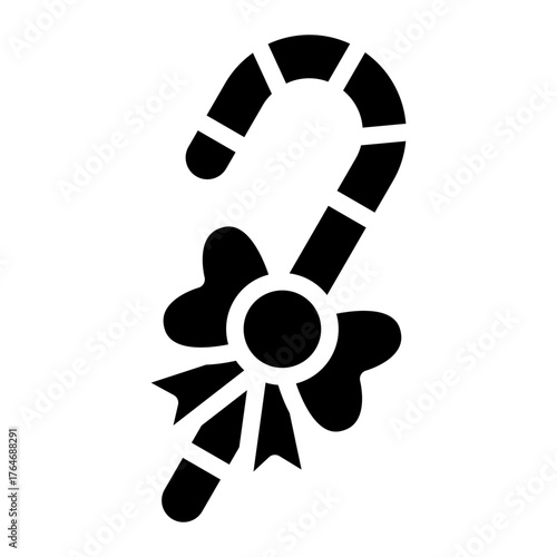 candy cane icon vector
