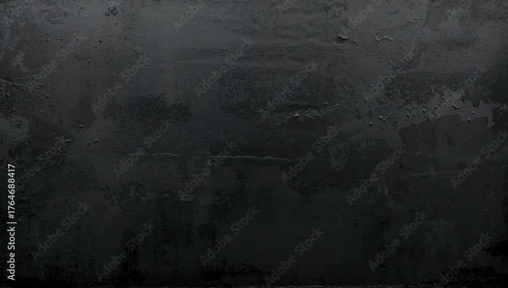 Obraz premium Seamless textured backdrop of an old black painted concrete surface