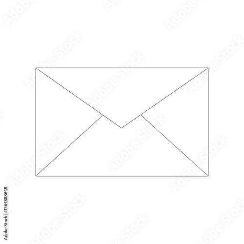 Envelope icon on a white background.