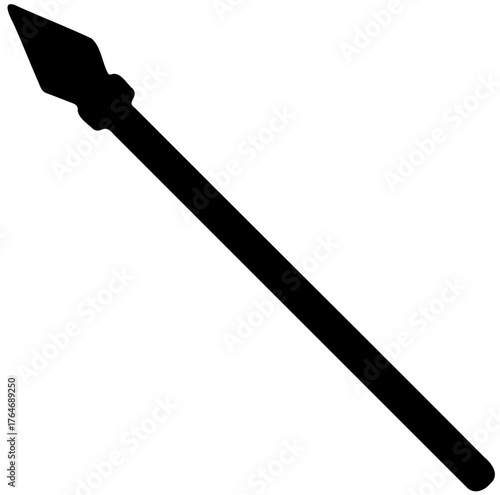 spear on a white background vector