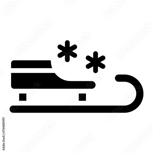 sled icon vector
