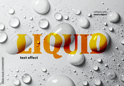 Water Drops Text Effect