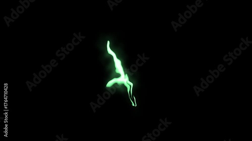 Mint Glow Electric Effect – Soft Neon Plasma Energy Burst