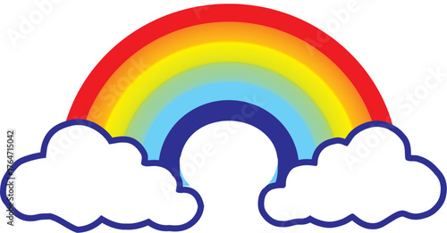 Rainbow t-shirt design