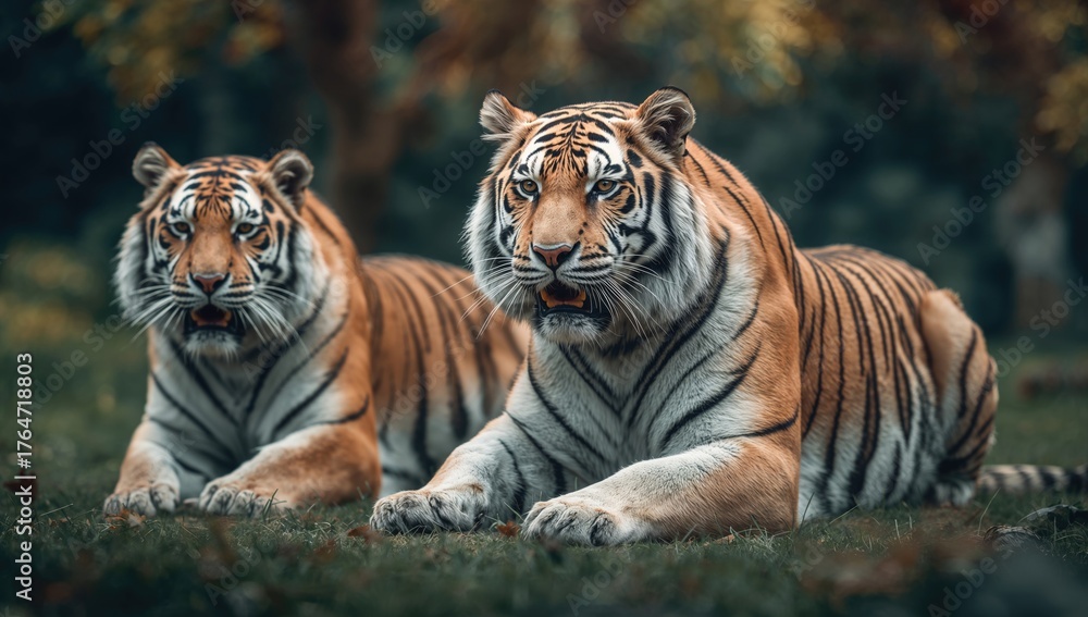 Fototapeta premium Big cats in captivity